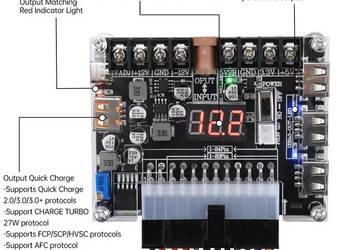 20/24-pinowy zasilacz ATX Adapter modułu zasilania.