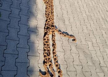 Łańcuch Hak 18cm długości Oczko 3cm grubości 2 metry długie Kolucho 20cm