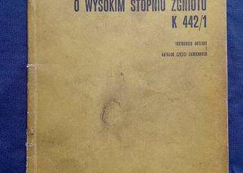 Prasa zbierająca o wysokim stopniu zgniotu K 442/1. Instr. obsł. i kat. cz.