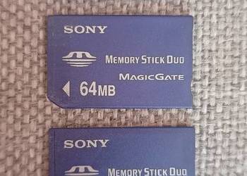 Sony Memory Stick PRO Duo i Sony Memory Stick Duo karty pamięci