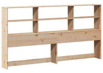 Wezgłowie do łóżka z półkami 180 cm lite drewno sosnowe WM-855651