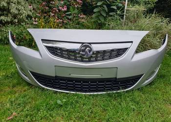 Zderzak przedni przód Opel Astra J IV srebrny siwy