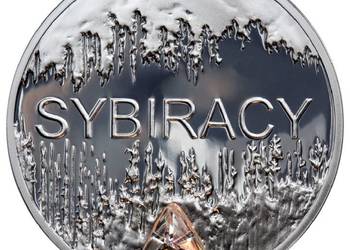 Srebrne 10 zł. z 2008 roku Sybiracy w kapslu.