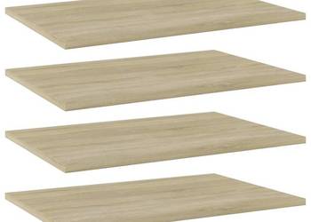 vidaXL Półki na książki, 4 szt., kolor dąb sonoma(SKU:805256)