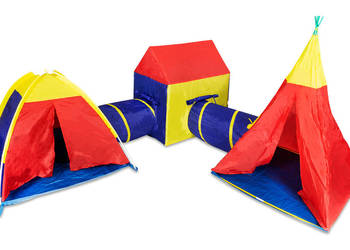 Zestaw namiotów dla dzieci 5w1 domek + tunele IPLAY
