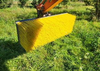 Szczotka, zamiatarka do koparki minikoparki 120cm pod szybkozłącze Ms01