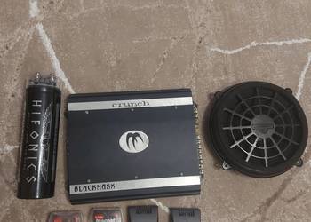Wzmacniacz samochodowe car
audio Crunch blackmaxx made
in USA kondensator