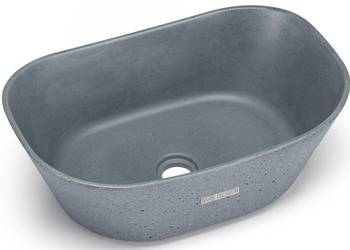 Umywalka 50 cm LIBRA SANDBLASTED średnioszary matowy