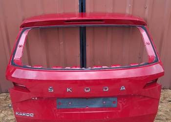 Klapa bagażnika tył Skoda Karoq 57A827159 czerwona kompletna drzwi