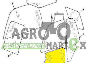 827/80200, 827-80200, 827/80300 SZYBA DRZWI DOLNA JCB