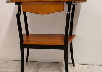 Konsola Demi lune italy lata 50-te drewno design