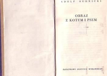 (9955) OBRAZ Z KOTEM I PSEM – ADOLF RUDNICKI