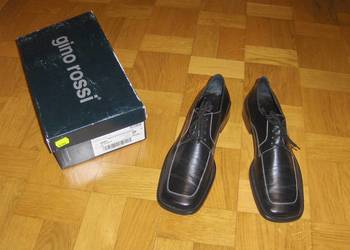 Czarne damskie półbuty Gino Rossi Skóra R.40