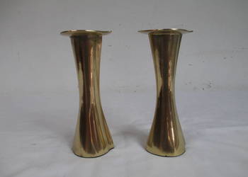 Dwa  mosiężne świeczniki WYPRZEDAŻ SKLEPU Dwa  mosiężne świeczniki WYPRZEDAŻ SKLEPU