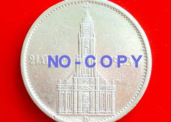 5 Marek - Niemcy 1934 - D - Kościół - Data - Srebro