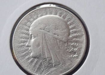 5 zł Głowa kobiety 1934 r. - nr. 6 - Ładne