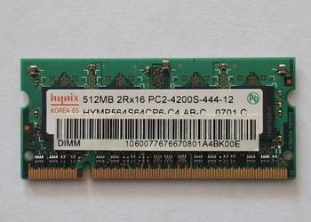 Pamięć do laptopa Hynix MYMP564S64CP6-C4 AB-C 512MB DDR2 533MHz