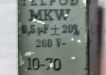 Kondensator 0,5 uF +-20% 260 V Telpod