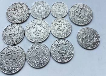 POLSKA-10,20,50 GROSZY-1923 r-Ni-11 SZTUK