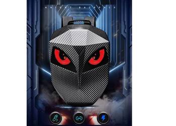 PLECAK MOTOCYKLOWY LED ANIMACJE TWARDY GARB CARBON