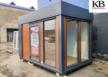 Kontener biurowy / Pawilon handlowy / Przeszklony kontener 4,0 x 2,5 m