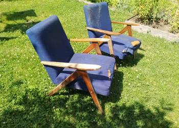 Fotele PRL Var B -310 jak Chierowski Lisek Homa do renowacji