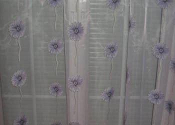 firanka krótka,90 cm.x 410 cm.gotowa ,organtyna kolorowa