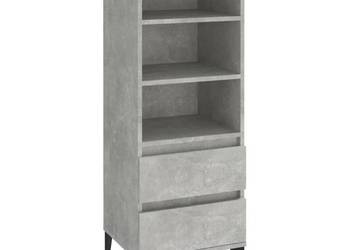 vidaXL Wysoka szafka, szarość betonu（SKU:821248）