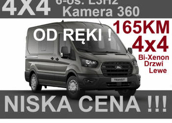 Ford Transit 4x4 165KM L3H2 6-osob. Kamera 360 Drzwi Lewe Bi-Xenon