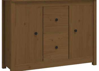 Komoda miodowy brąz 100x35x74 cm lite drewno sosnowe WM-814567