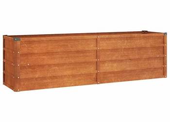 vidaXL Podwyższona donica, rdzawa, 160x40x45 cm(SKU:151952)