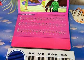 Pianino, nuty jako cyfry, nauka gry dla dzieci