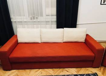 Sofa rozkładana z funkcją spania + dwa fotele Black Red White