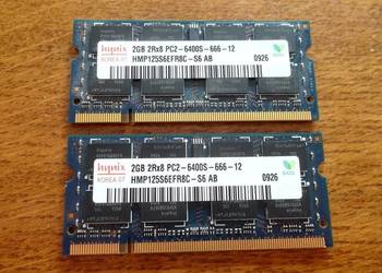 Pamięci DDR2 - 4gb (2x2gb), do laptopa