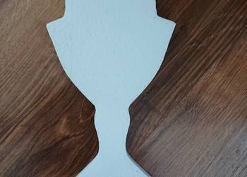 Biały kielich dekoracja Pierwsza Komunia