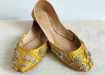 Indyjskie buty baleriny khussa 36 zdobione orient boho księ