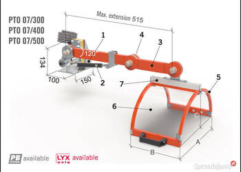 Osłona PTO 07/300, PTO 07/400, PTO 07/500