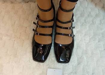 (40) ASOS Design/ Czarne czółenka na szeroką stopę z Londynu, NOWE