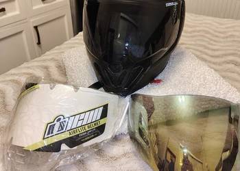 Kask motocyklowy Icon Airflite Black Dark Roz.XL