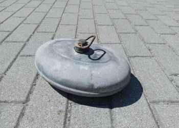 Stary metalowy cynkowany termofor z PRL - u