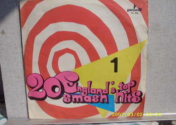 + LP.; 20 ENGLAND'S HITS [1]i [2] ; PRONIT.--2 plyty