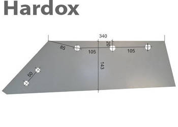 Lemiesz 300hektarów HARDOX 3334051/L części do pługa LEMKEN