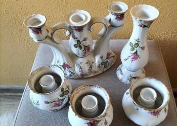 Zestaw świeczników porcelanowych Chodzież
