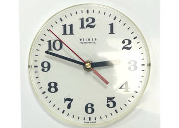Zegar Ścienny Weimar Electronic Niemcy Lata 70., Retro Vintage