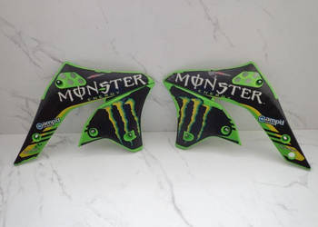 PLASTIKI OSŁONY OWIEWKI CHŁODNIC ZBIORNIKA KAWASAKI KXF 250 09R