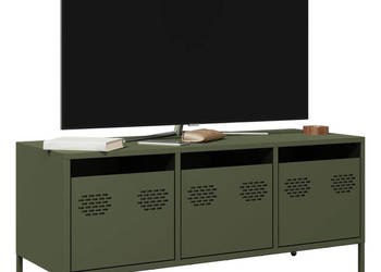 Szafka RTV oliwkowa 1015x39x435 cm stal walcowana na zimno WM-851230