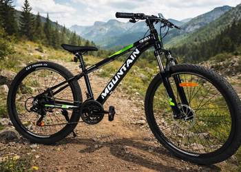 ROWER GÓRSKI MTB KOŁO 24 CALE WYTRZYMAŁA RAMA STALOWA 11" LEKKI 130-145 cm