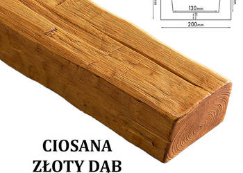 Belka Rustykalna Ciosana 20x13 cm ZŁOTY DĄB