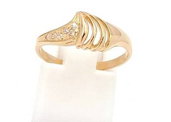 WYPRZEDAŻ !-25% Pierścionek r.12 Złoty pr.585 Subtelny Z-695 WYPRZEDAŻ !-25% Pierścionek r.12 Złoty pr.585 Subtelny Z-695