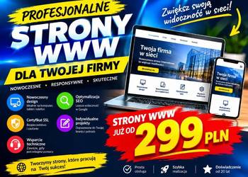 Strona firmowa za 299 zł, kompletna, działa na telefonie